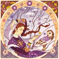 Djeco Inspired by Alfons Mucha Pískování se třpytkami 5