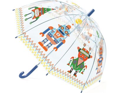 Djeco Krásný designový deštník Roboti