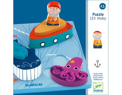 Djeco Mořský svět vkládací puzzle
