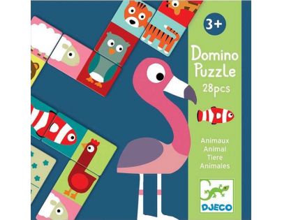 Djeco Oboustranné domino Zvířátka