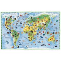 Djeco Puzzle obrazové Zvířata ve světě 100 dílků 2