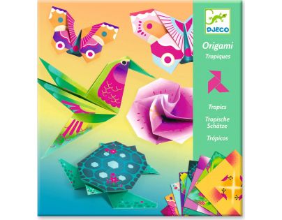 Djeco Origami neonové Tropy