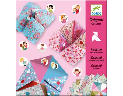 Djeco Origami skládačka Nebe peklo ráj Dívčí