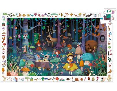 Djeco Puzzle Pohádkový les 100 dílků
