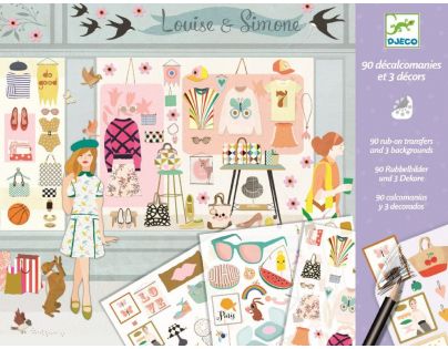 Djeco Propisovací obrázky Módní návrháři