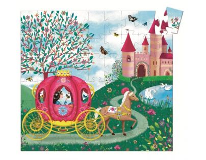 Djeco Puzzle Elisa v kočáru 54 dílků