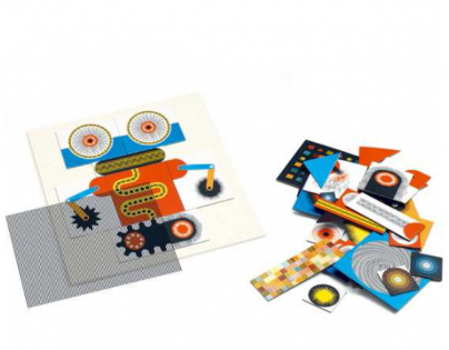 Djeco Puzzle kinoptik Roboti 60 dílků