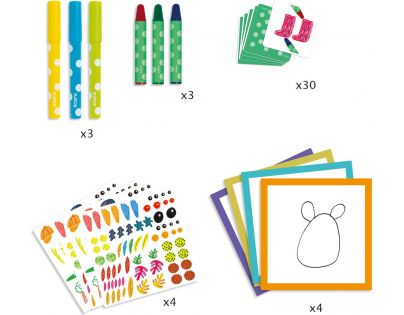 Djeco Výtvarná sada Legrační zvířátka