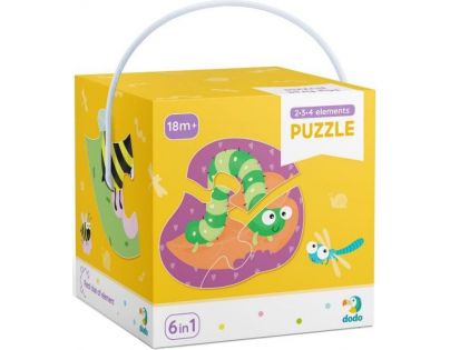 DoDo Puzzle Lesní zvířátka a brouci 9 dílků