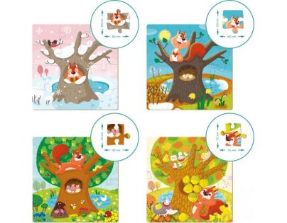 DoDo Puzzle 4v1 Roční období