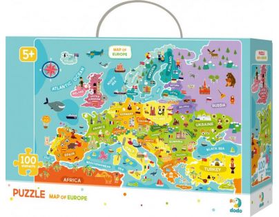 DoDo Puzzle Mapa Evropy 100 dílků