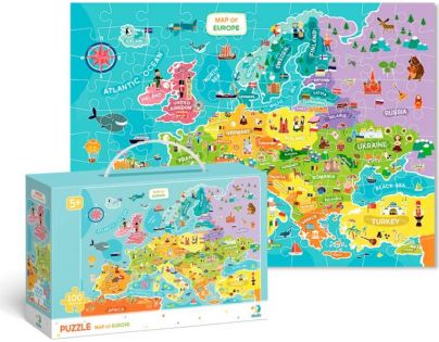 DoDo Puzzle Mapa Evropy 100 dílků
