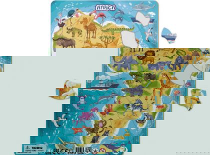 DoDo Puzzle Zvířata Afrika 53 dílků