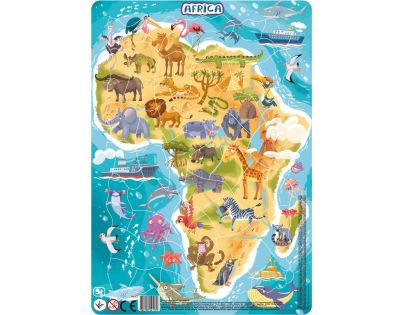 DoDo Puzzle Zvířata Afrika 53 dílků