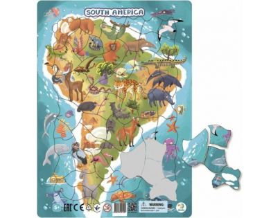 DoDo Puzzle Zvířata Jižní Amerika 53 dílků