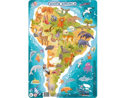 DoDo Puzzle Zvířata Jižní Amerika 53 dílků