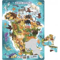 DoDo Puzzle Zvířata Severní Amerika 53 dílků 2