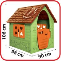 Dohany Domeček s kytičkou zelený 3