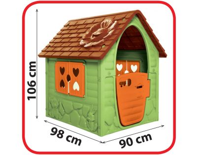 Dohany Domeček s kytičkou zelený