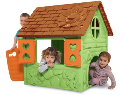 Dohany Domeček s kytičkou zelený