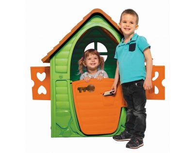 Dohany Domeček s kytičkou zelený