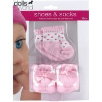 Dolls World Boty a ponožky - Růžové botičky 2
