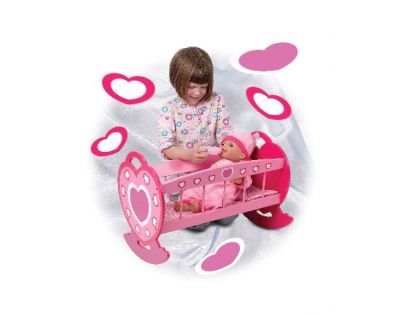 Dolls World Kolébka dřevěná 56 cm