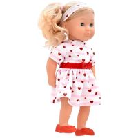 Dolls World Módní panenka Charlotte - 36 cm: Růžová srdíčková princezna 2