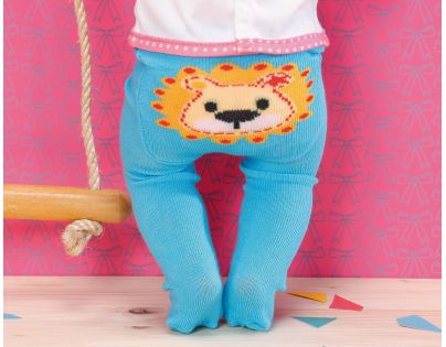 Zapf Creation Dolly Moda Punčocháče 2 ks modré a šedé pro panenku 43 cm