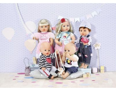 Dolly Moda Růžová teplákovka s kočičkou 36 cm