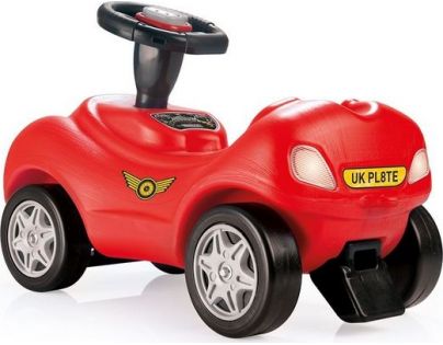 Dolu Odrážedlo závodní auto červené