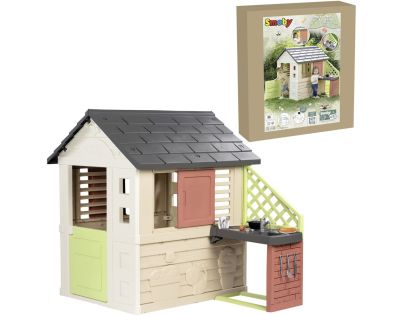 Smoby Domeček Life Nature s kuchyní