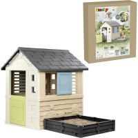 Smoby Domeček Life s čtvercovým pískovištěm záhonem 4