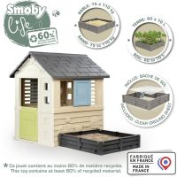 Smoby Domeček Life s čtvercovým pískovištěm záhonem 6