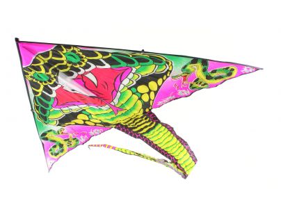 Drak létací nylonový s ocasem 120 cm