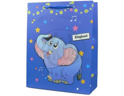Dárková taška zvířátka lesk - Slon