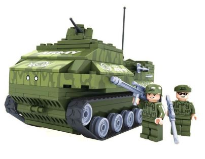 Dromader Stavebnice Vojáci Tank 199 dílků