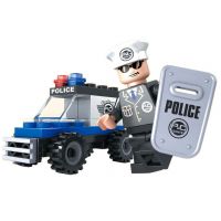 Dromader Stavebnice Policie Auto 33 dílků 2