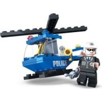 Dromader Stavebnice Policie Vrtulník 47 dílků 2