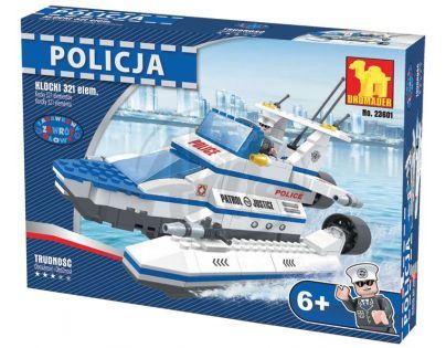 Stavebnice Dromader 23601 Policie Člun 321ks