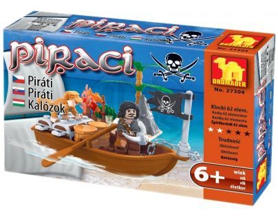 Stavebnice Dromader 27304 Piráti 62ks