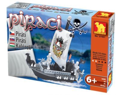Stavebnice Dromader 27404 Piráti 125ks
