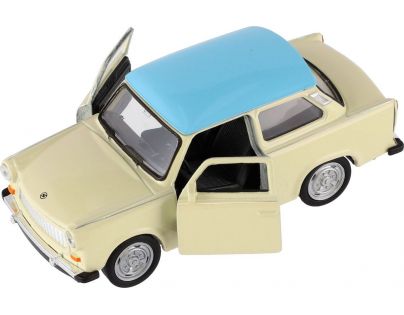Dromader Auto Welly Trabant 601 Klasic 11cm 1 : 34 béžový s modrou střechou