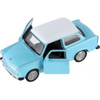 Dromader Auto Welly Trabant 601 Klasic 11cm 1 : 34 modrý s bílou střechou 2