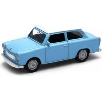 Dromader Auto Welly Trabant 601 Klasic 11cm 1 : 34 modrý s bílou střechou