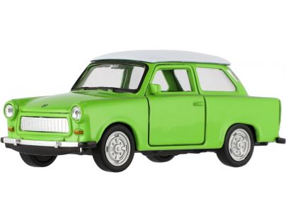 Dromader Auto Welly Trabant 601 Klasic 11cm 1 : 34 zelená s bílou střechou