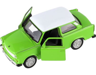 Dromader Auto Welly Trabant 601 Klasic 11cm 1 : 34 zelená s bílou střechou