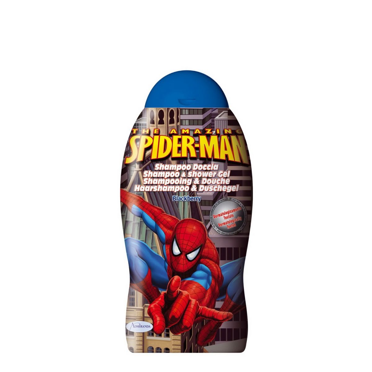 Dětský sprchový gel a šampón 300ml Spiderman vůně ostružin