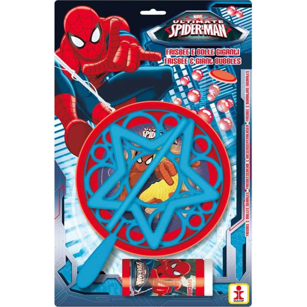 Dulcop Výroba bublin Spiderman a frisbee