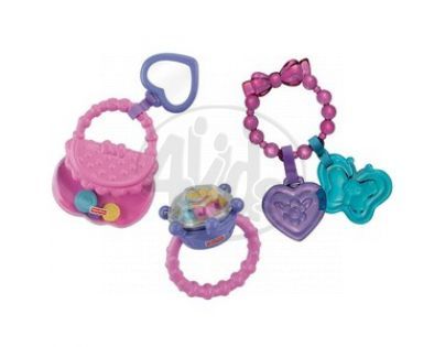 Fisher Price V6962 - Dívčí dárková sada chrastítek a kousátek